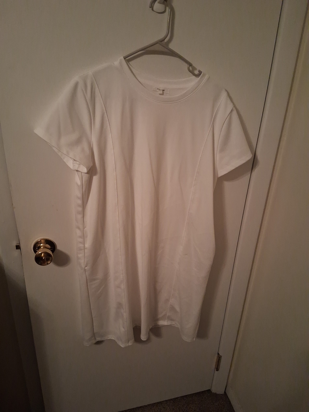 Maurices White Short Sleeve Crewneck Tunic